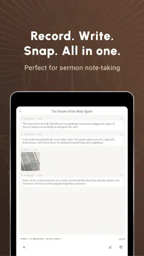 Bible Note Taker & Recorder screenshot 11