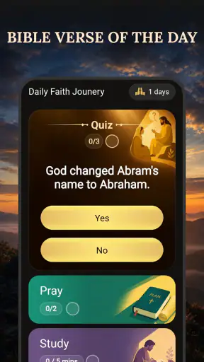 Bible：Quiz & Prayer screenshot 1