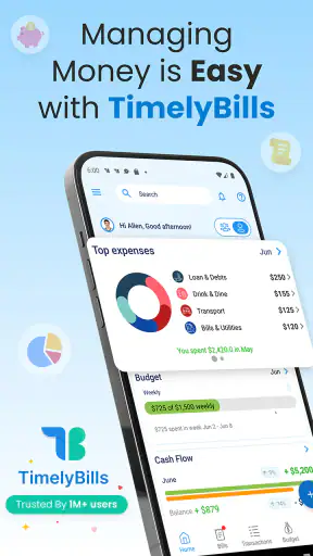 Bill Payment Reminder, Budgets screenshot