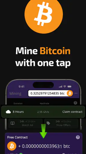 Bitcoin Mining (Crypto Miner) screenshot