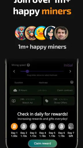 Bitcoin Mining (Crypto Miner) screenshot