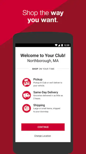 BJ's Wholesale Club screenshot