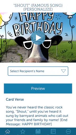 Blue Mountain Ecards screenshot