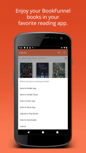 BookFunnel screenshot