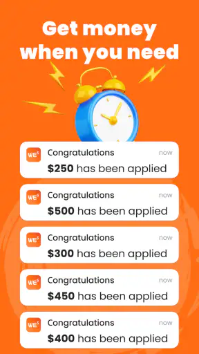Borrow Cash Instantly WeDollar screenshot