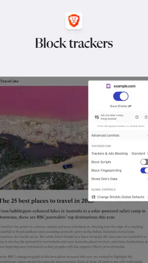 Brave Private Web Browser, VPN screenshot 12