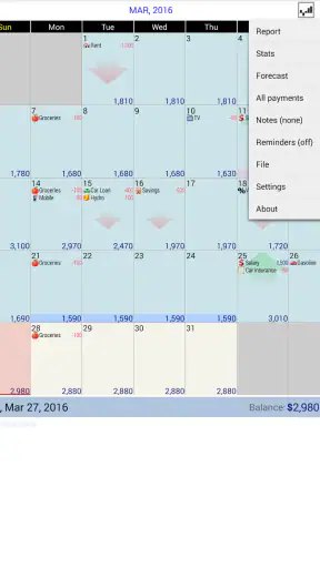 Budget Calendar screenshot 10