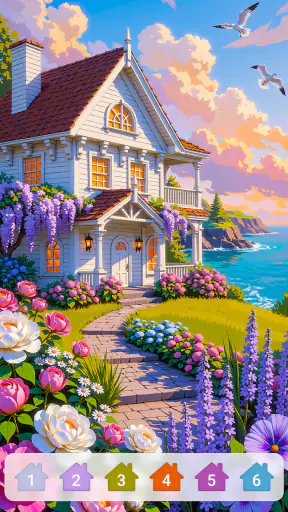Cabin & House Paint by Numbers screenshot 10