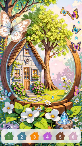 Cabin & House Paint by Numbers screenshot