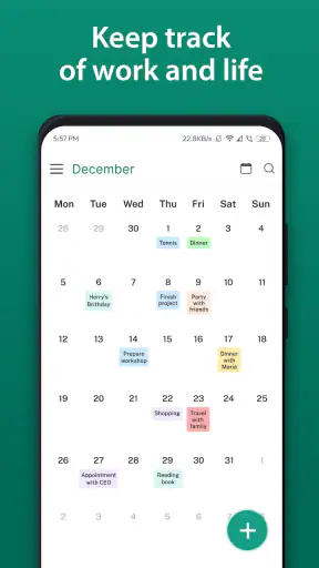 Calendar 2026 screenshot