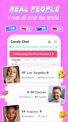 Candy Chat - Live video chat screenshot