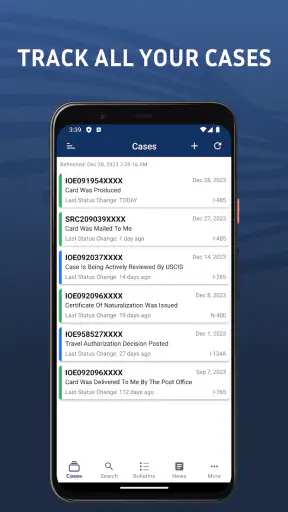 Case Tracker US Immigration screenshot