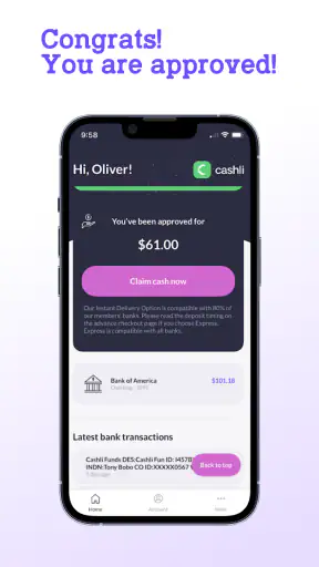 Cashli: Cash Advance & Rewards screenshot