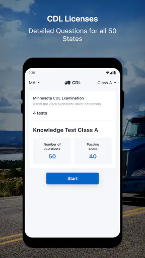 CDL Practice Written Test screenshot