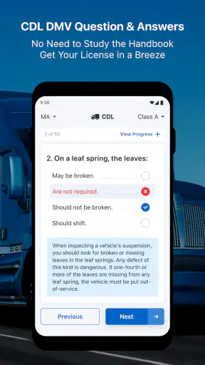 CDL Practice Written Test screenshot