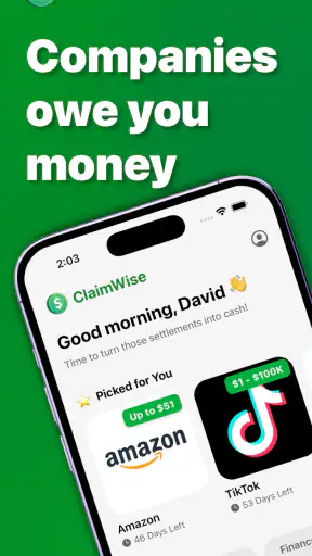 ClaimWise: Class Actions screenshot