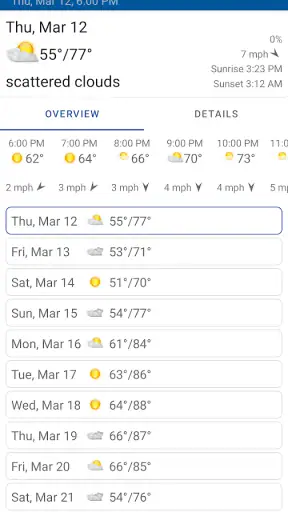 Clock, Date and Weather Widget screenshot