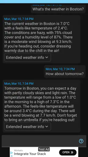Clock, Date and Weather Widget screenshot