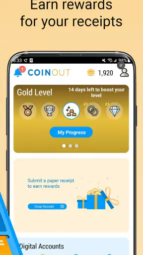 CoinOut: Receipts for Rewards screenshot