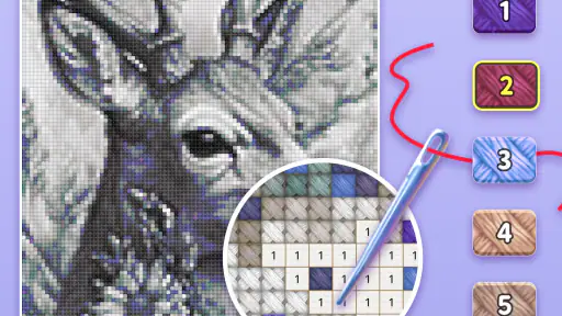 Cross Stitch: Color by Number screenshot 10