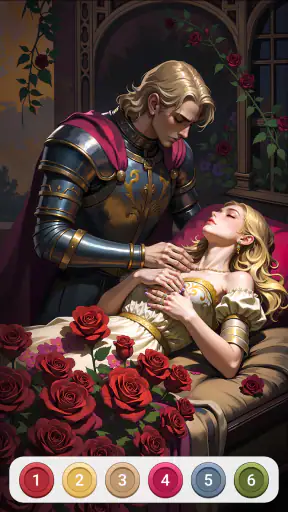 Dark Fairytale Color by Number screenshot