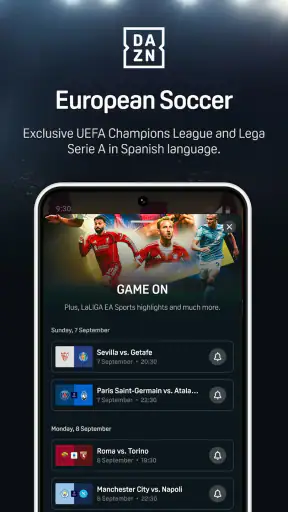 DAZN - Watch Live Sports screenshot 4