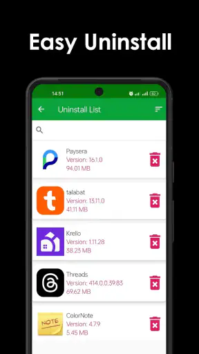 Delete apps - Easy Uninstall screenshot