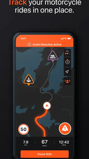 Detecht - Motorcycle App & GPS screenshot