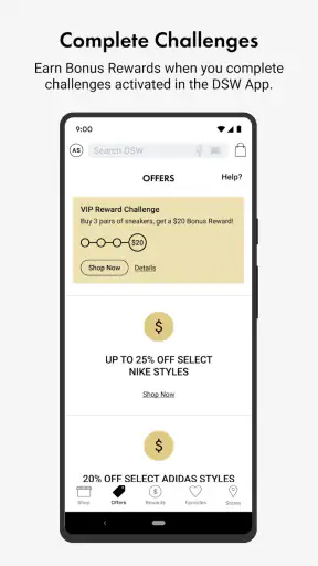 DSW Designer Shoe Warehouse screenshot