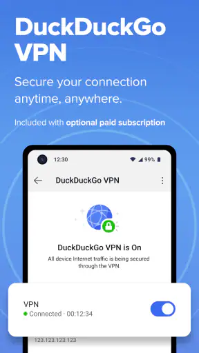 DuckDuckGo Browser, Search, AI screenshot