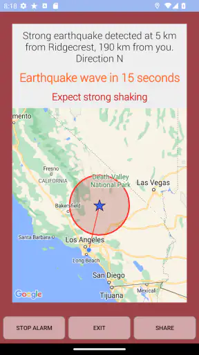 Earthquake Network screenshot