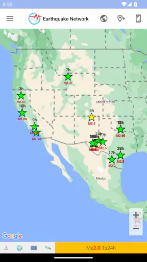 Earthquake Network screenshot