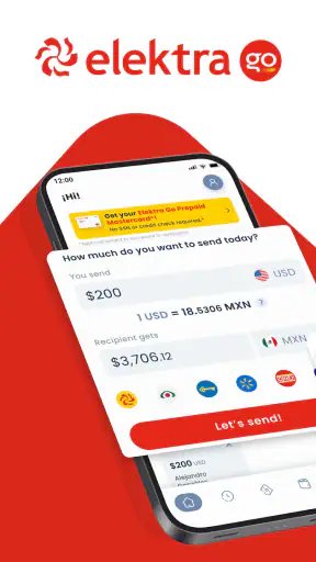 Elektra Go: Money Transfer screenshot
