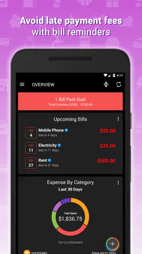 Expense IQ Money Manager screenshot