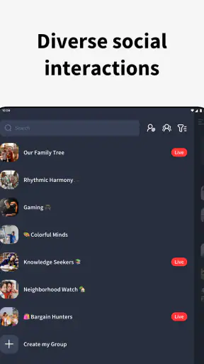 Fambase: Live & Group Chat screenshot