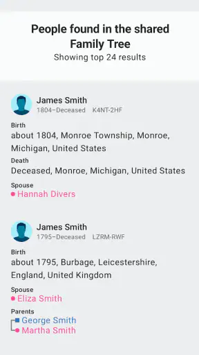 FamilySearch Tree screenshot 5