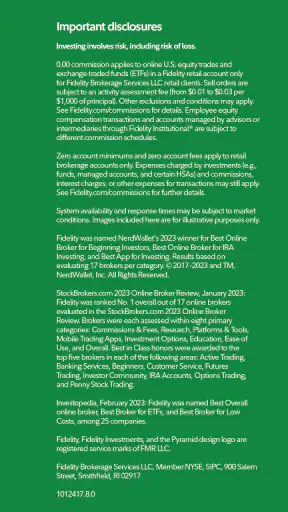 Fidelity Investments screenshot