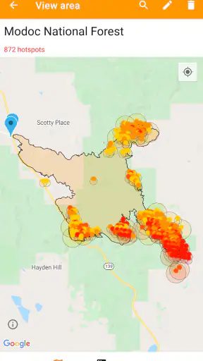 Fireguard Wildfire Tracker screenshot