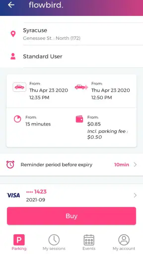 Flowbird Parking screenshot 2