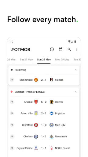 FotMob - Soccer Live Scores screenshot 1