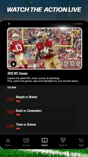 FOX Sports: Watch Live Games screenshot 9