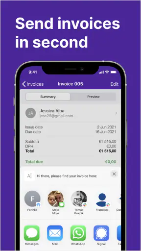 Freebie Invoice Maker Simple screenshot