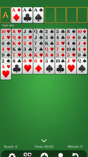 FreeCell Solitaire screenshot