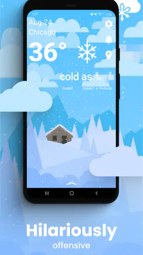 Funny Weather: Rude Forecast screenshot