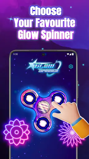 Glow Spinner: Finger Draw Art screenshot 10