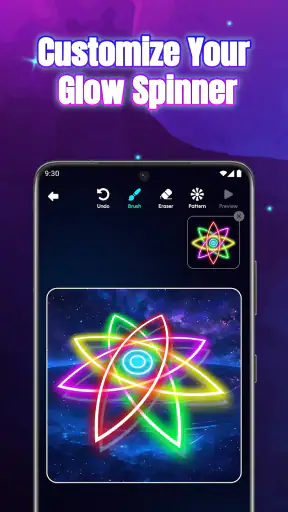Glow Spinner: Finger Draw Art screenshot 11