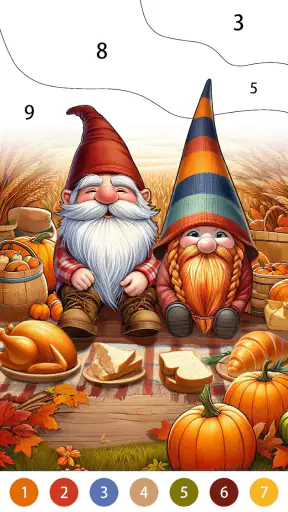 Golden Autumn: Color by Number screenshot