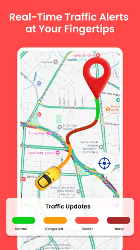 GPS Voice Map & Route Finder screenshot 2
