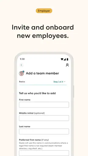 Gusto Mobile screenshot