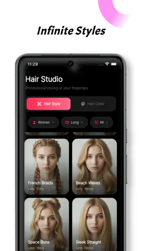 Hairstyle Try On-Color Changer screenshot 12